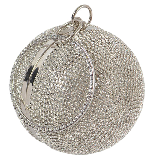 Rhinestone Ball Clutch - Sparkle in Every Dimension!